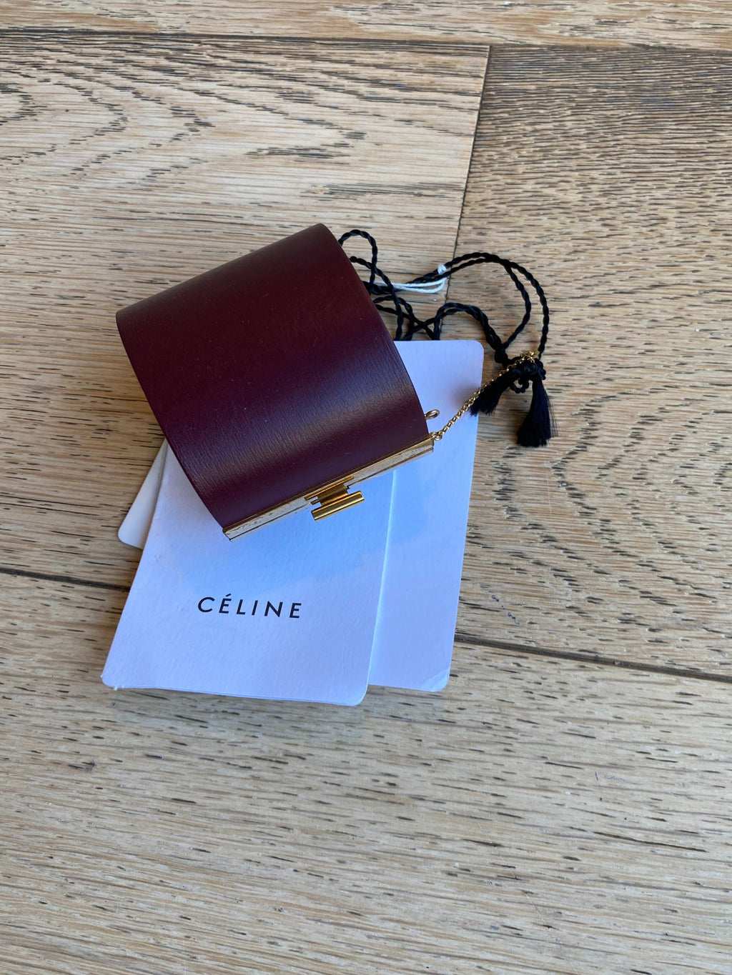CELINE Les Cuirs leather cuff