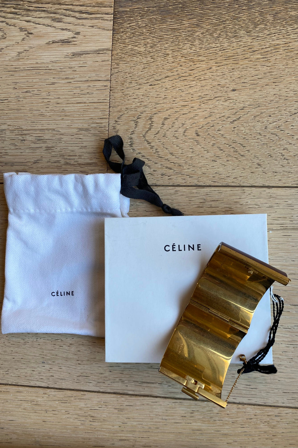 CELINE Les Cuirs leather cuff