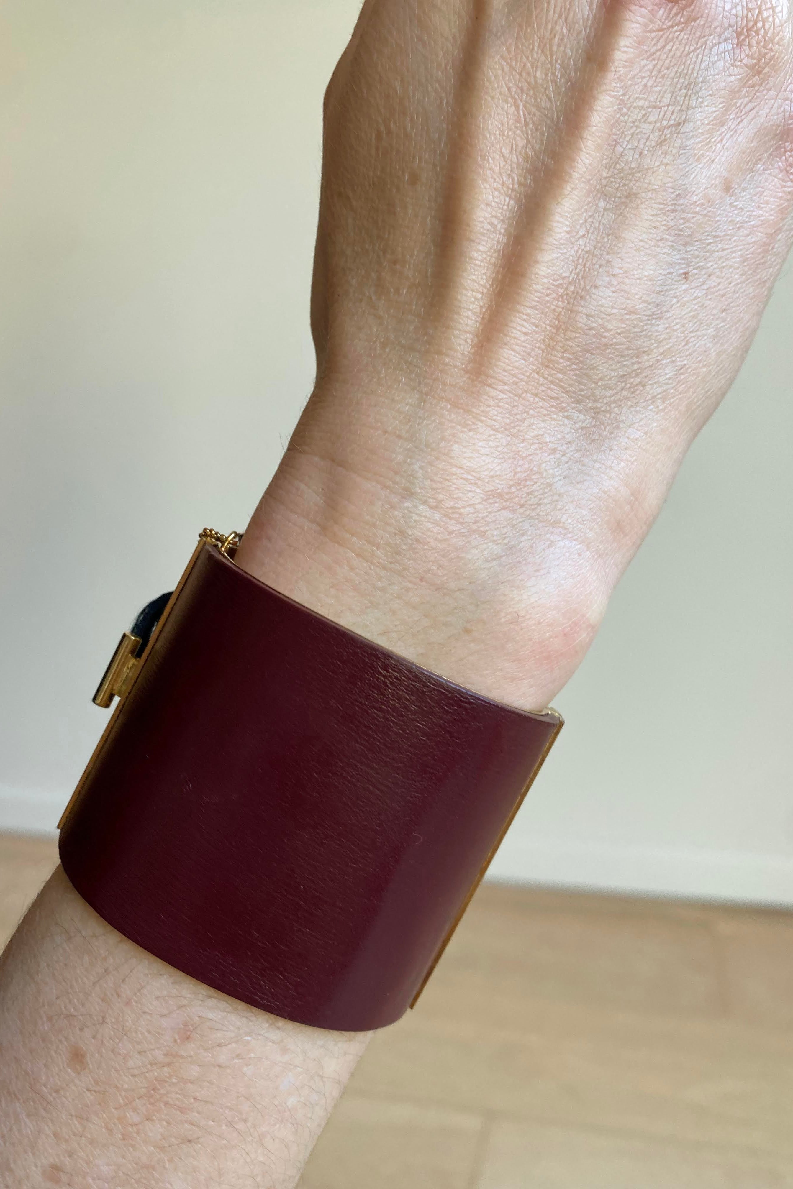 CELINE Les Cuirs leather cuff