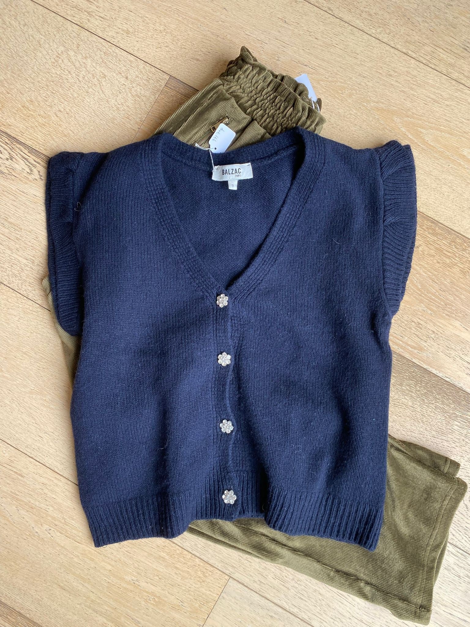 BALZAC Woolen Gilet - S