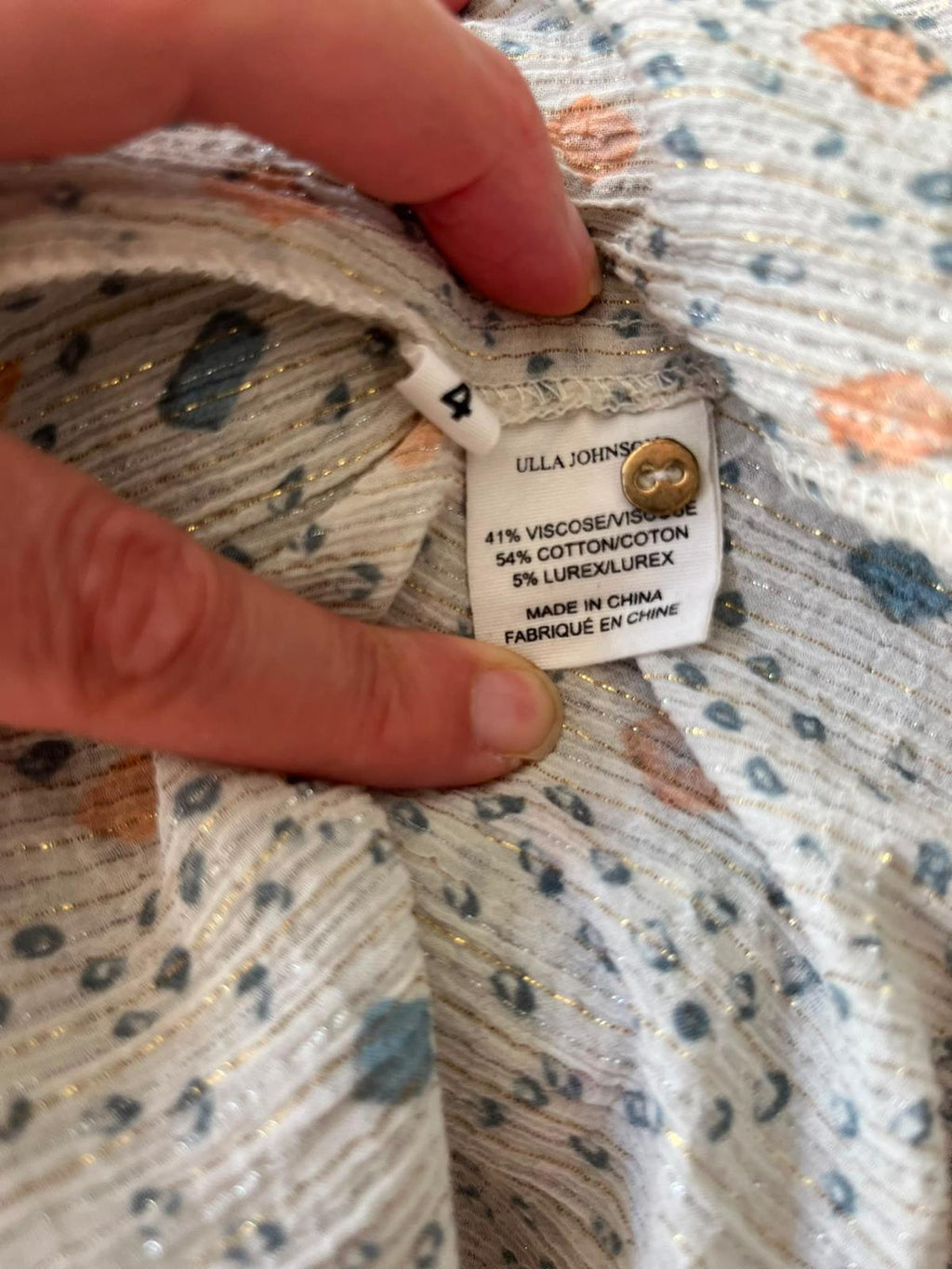 ULLA JOHNSON blouse - US 4
