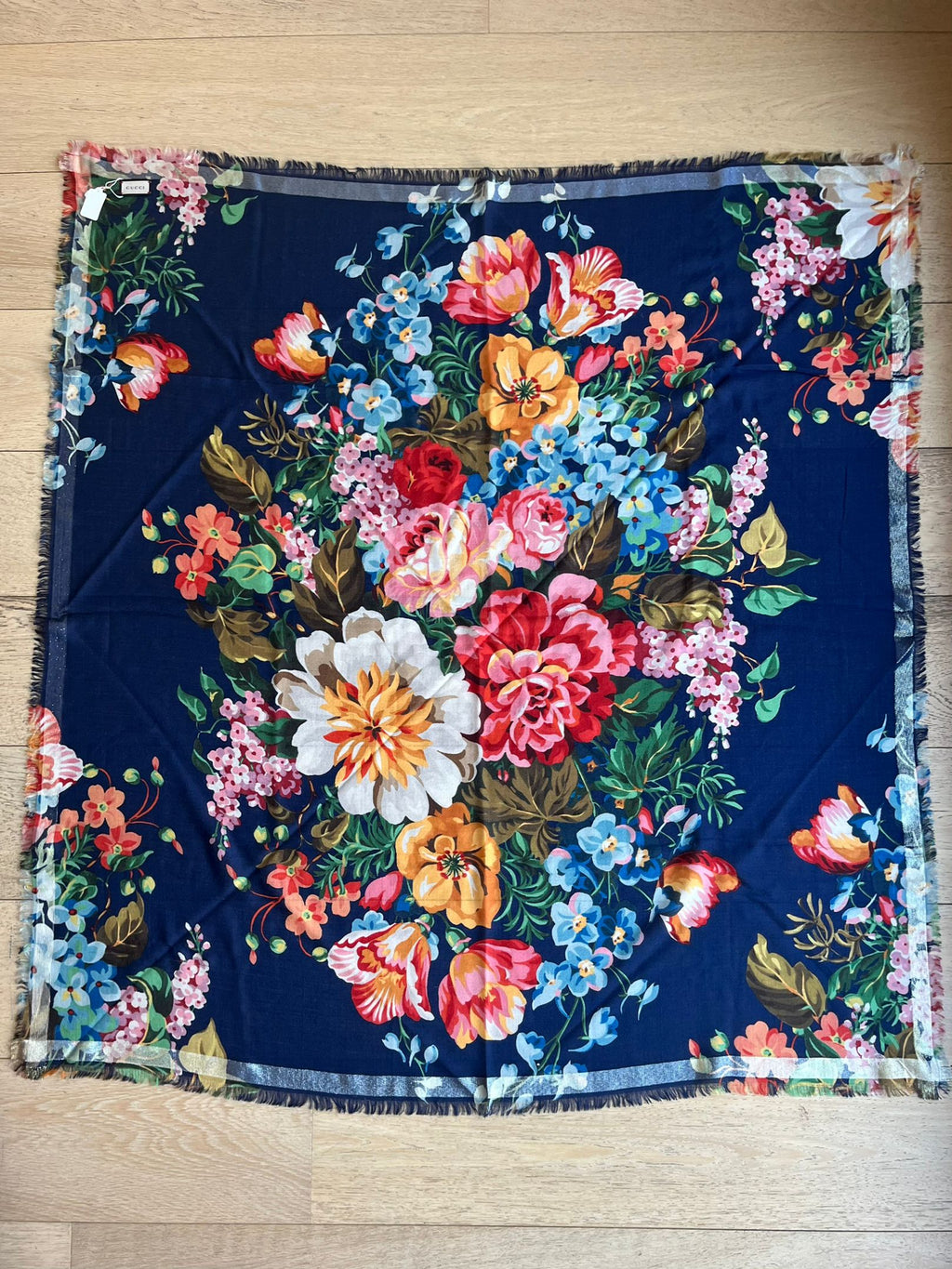 GUCCI Floral Scarf