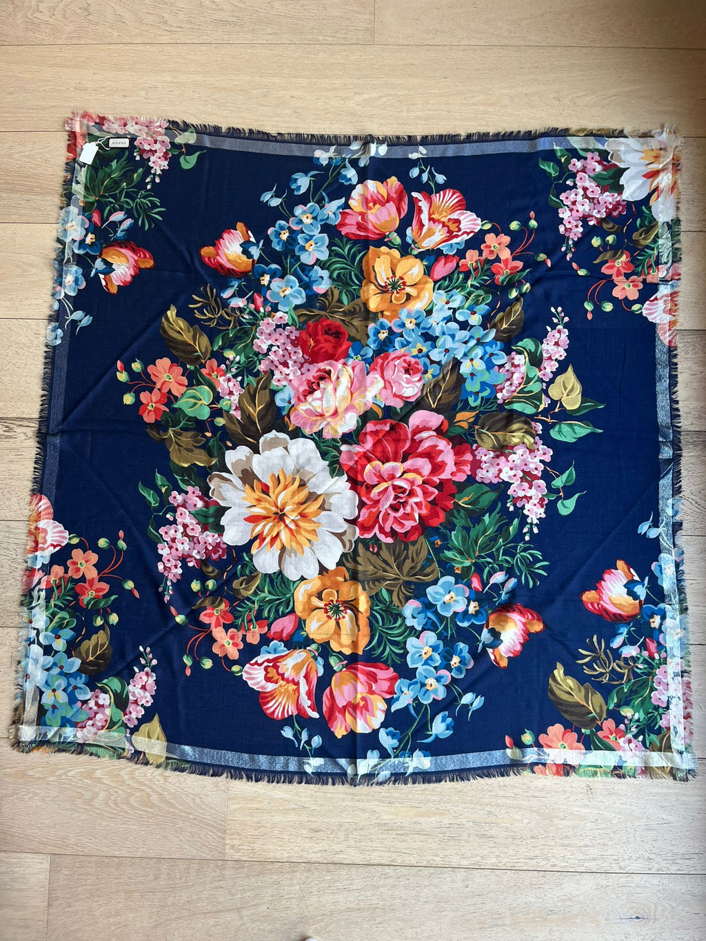 GUCCI Floral Scarf