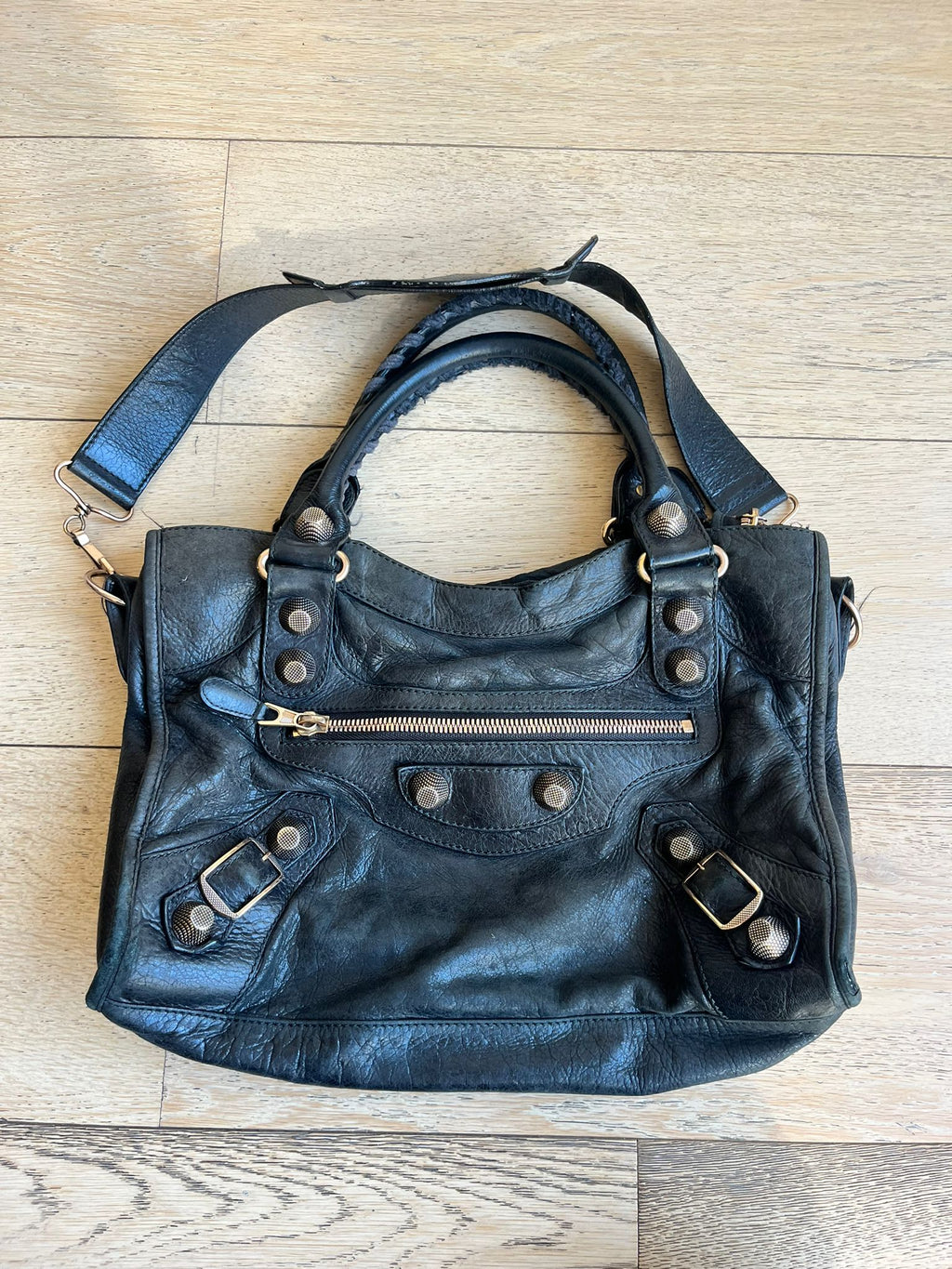 BALENCIAGA Motorcycle Medium City Bag