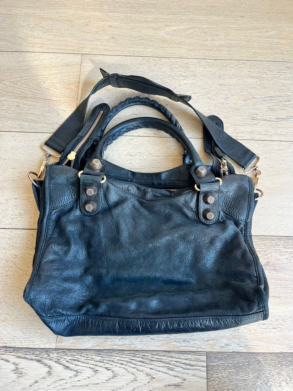 BALENCIAGA Motorcycle Medium City Bag