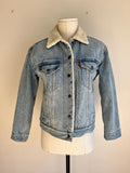 LEVI'S Fur-Lined Denim Jacket - S