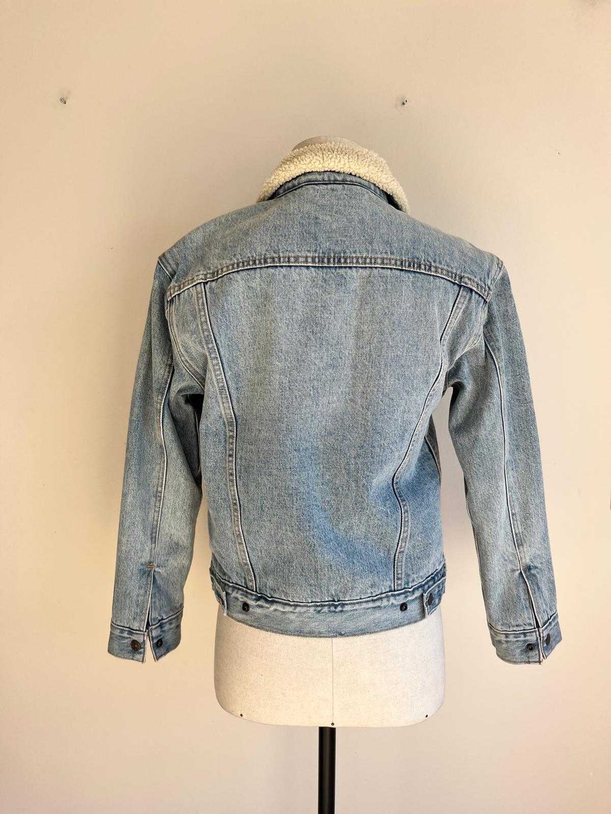 LEVI'S Fur-Lined Denim Jacket - S
