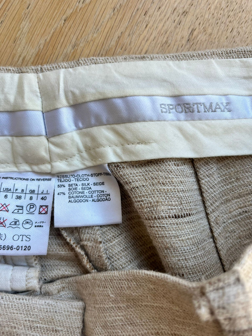 SPORTMAX Silk Blend Trousers - 36