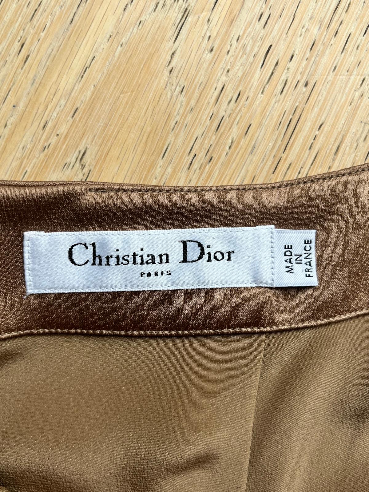 CHRISTIAN DIOR Silk Skirt - 40