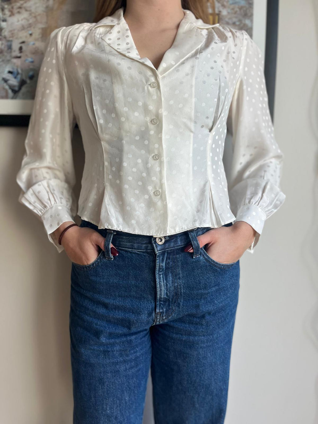 ANINE BING Silk Blouse - XS