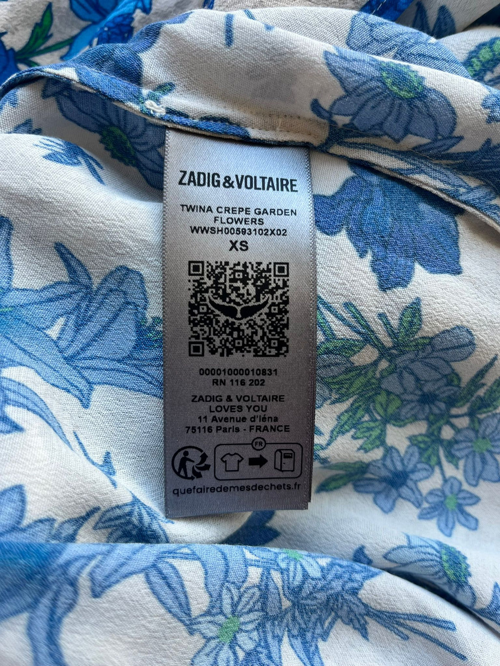 ZADIG & VOLTAIRE blouse - XS