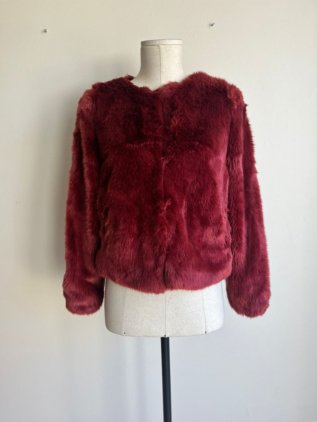 SEZANE Faux Fur Jacket - 34