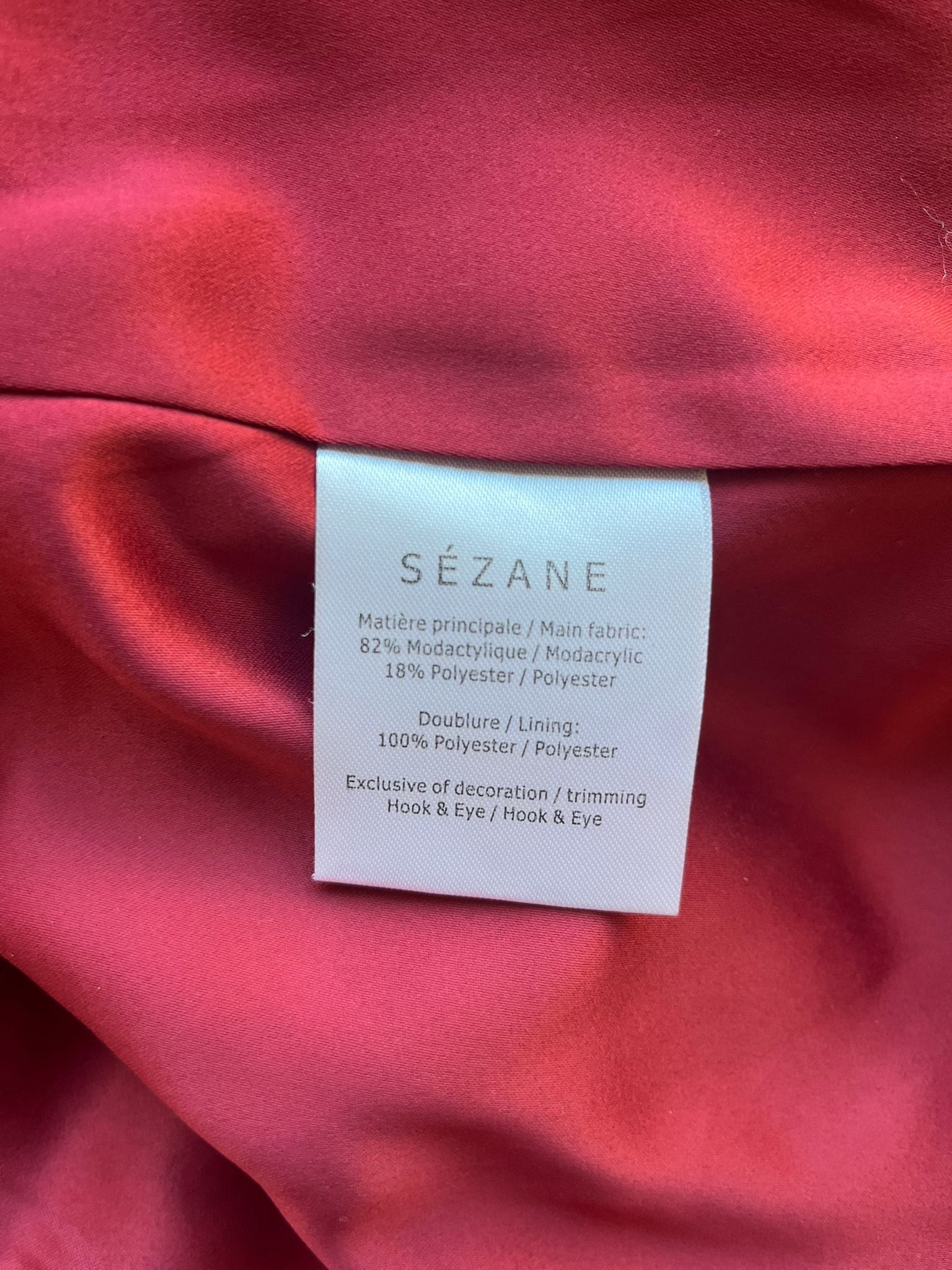 SEZANE Faux Fur Jacket - 34