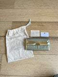 JIMMY CHOO gold sparkly clutch